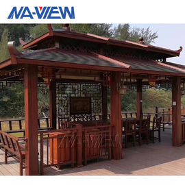 ประเทศจีน Backyard Prefabricated Gazebo Balcony Creations ชุดพรีแฟบพาวิลเลี่ยนสำเร็จรูป โรงงาน