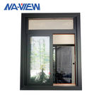 Guangdong NAVIEW กระจกนิรภัยใสเดี่ยวกรอบอลูมิเนียมสีดำหน้าต่างบานเลื่อนอลูมิเนียม ผู้ผลิต
