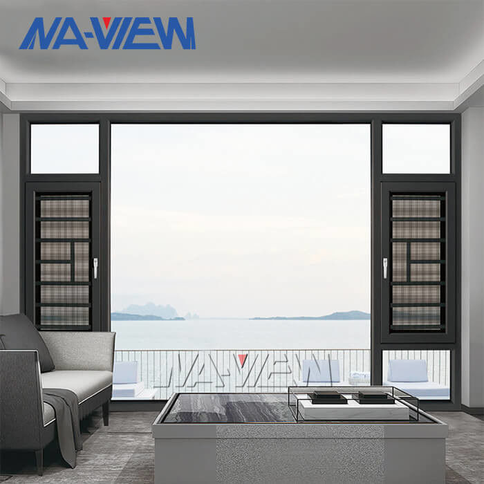 กวางตุ้ง NAVIEW ขายร้อน 40 ชุดอลูมิเนียมบานหน้าต่างกรอบและกระจก ผู้ผลิต
