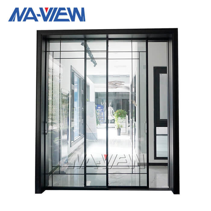 Guangdong NAVIEW บานหน้าต่างแนวตั้งอลูมิเนียมกระจกสองบานหน้าต่างและประตูอลูมิเนียม ผู้ผลิต