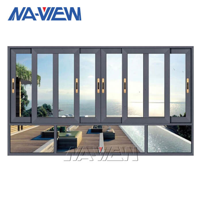 Guangdong NAVIEW ชิ้นส่วนการอัดขึ้นรูปกรอบหน้าต่างอลูมิเนียม, หน้าต่างบานเลื่อนบ้าน ผู้ผลิต